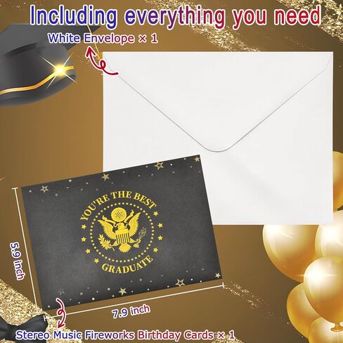 3D Pop-Up Birthday Card with Music & Light – President’s Voice Funny Greeting, Happy Birthday Song & Blow-Out Candle Effect – Unique Gift for Him & Her in Saudi Arabia