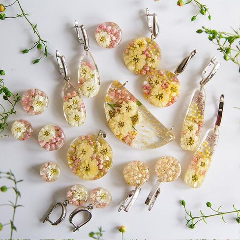 قوالب مجوهرات الراتنج ، 1 PCS قالب السيليكون للراتنجات ، 38 راتنجات تجويف طقم صنع المجوهرات ، قوالب راتنج الايبوكسي سيليكون لصنع المجوهر in Kuwait