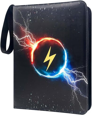 Binder Card Card مع Zipper - 4 -Pocket 50 صفحة يحمل 400 بطاقة ، ألبوم جامع مع الأكمام (4 جيوب) in Saudi Arabia