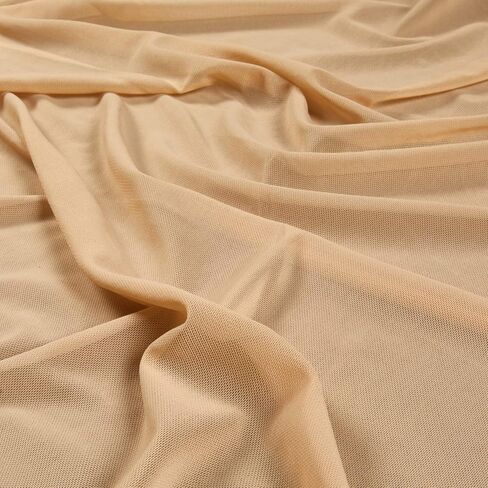 Power Stretch Mesh Fabric Nude, Fabric by the Yard in Saudi Arabia