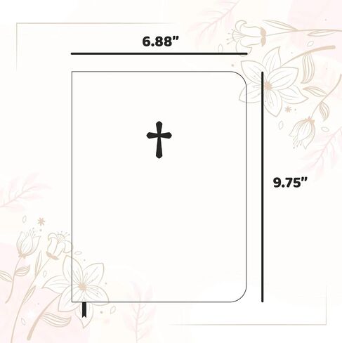 Personalized Vintage Bible with Custom Photo & Text, KJV, King James Version, Red Letter Edition, Large Comfort Print, Faux Leather in Saudi Arabia