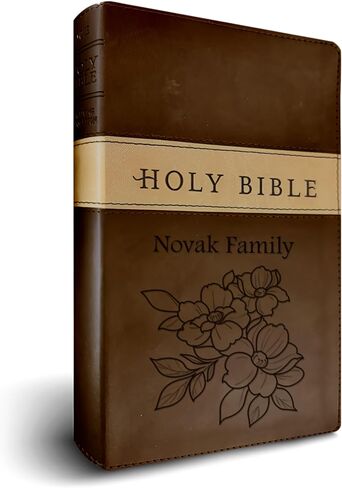 الكتاب المقدس الشخصي KJV مع اسم عائلتك محفور ، اللافندر ، Thinline ، إصدار King James ، إصدار رسائل حمراء ، طباعة الراحة ، جلد فو ، in Kuwait