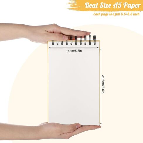 4 Pack Mixed Media Sketchbook, 9x12 inches Drawing Paper Sketch Book, 98lb/160gsm Heavyweight Spiral Bound Sketch Pads, Suitable for Wet and Dry Media, Drawing, Painting, Sketching(200 Sheets) in Saudi Arabia