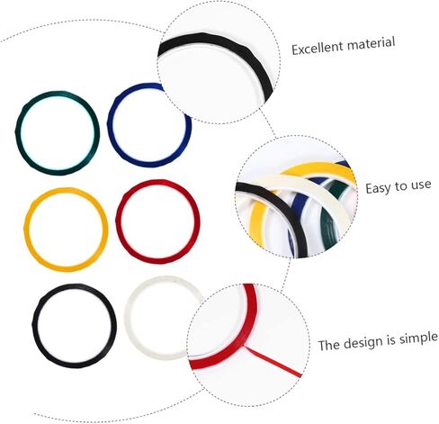 PRETYZOOM Highlighting Tape for Whiteboard 6 Rolls Marking Sticker Desktop Sign Tapes 3mm*33 Removable in Saudi Arabia