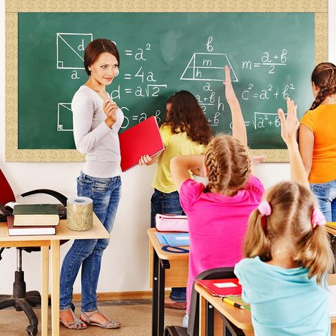 Zonon 65 Feet Seagrass Classroom Bulletin Board Borders Boho Straight Rolled Trim Classroom Borders for Bulletin Board Decorations School Home in Saudi Arabia