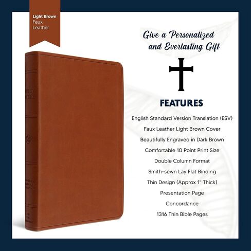 مخصصة ESV Thinline Bible كبيرة الطباعة فو فو فو ، الكتاب المقدس الكتاب المقدس ESV | تغطية كاملة مخصصة مع أفسس 6:11 تصميم ونصك الخاص | هدية للاحتفالات المسيحية والدينية | أسود in Kuwait