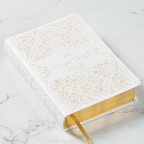 الكتاب المقدس العائلي المخصص-NAB-RE EDITION-مثل غطاء مثل SCROLL MOTIF-نقش مخصص-هدية العائلة الكاثوليكية الإرثية لحفلات الزفاف ، الذكرى السنوية ، إضافة اسم العائلة مجانًا (أسود ، قياسي) in Kuwait