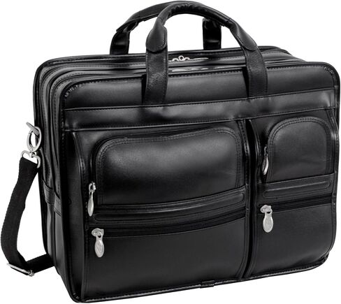 McKLEIN 17" Nylon Patented Detachable -Wheeled Laptop Briefcase- CLINTON- Black in Saudi Arabia