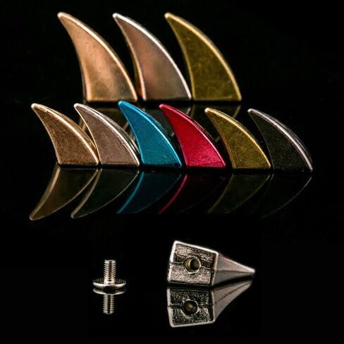 10 مجموعات مسامير برشامات Dragon Claw Punk Punk ومساحات مع Screw Leather Craft Diy L (Gunmetal) in Saudi Arabia