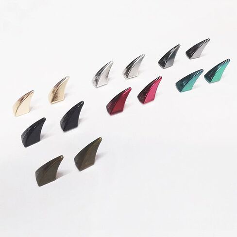 10 مجموعات مسامير برشامات Dragon Claw Punk Punk ومساحات مع Screw Leather Craft Diy L (Gunmetal) in Saudi Arabia