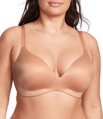 Victoria's Secret Infinity Flex Perfect Shape Bra, Push Up, Full Coverage, Wireless, Bras for Women, Beige(38C) in Saudi Arabia