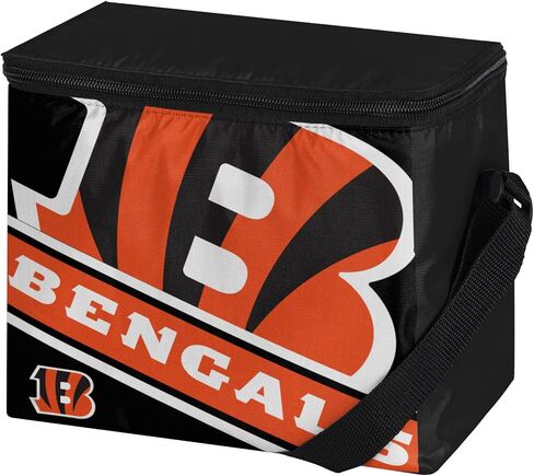 FOCO Pittsburgh Steelers Big Logo Stripe 6 Pack Cooler in Saudi Arabia