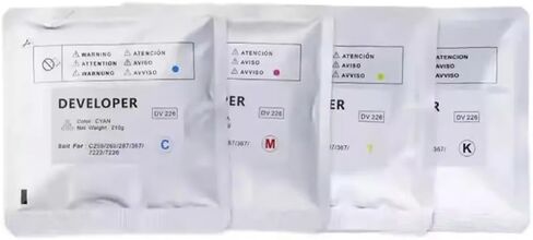 1PC Compatible Developer Powder for Printers C256 C287 C367 C266 C7222 C7226 DV226(4 x BK C M Y) in Saudi Arabia