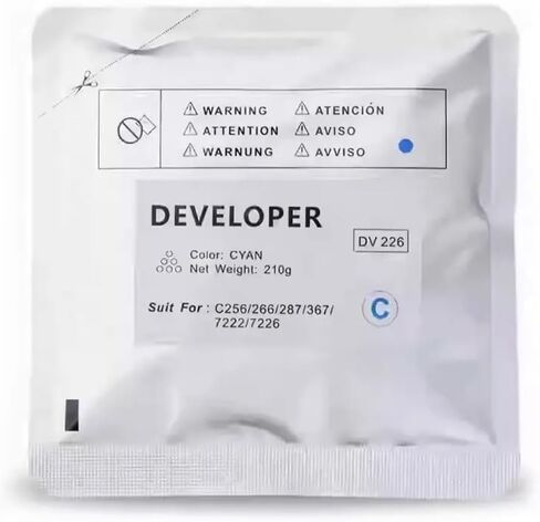 1PC Compatible Developer Powder for Printers C256 C287 C367 C266 C7222 C7226 DV226(4 x BK C M Y) in Saudi Arabia