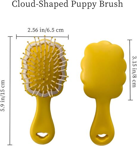 Gentle Cloud Air Cushion Brush Small Dogs Grooming with Gift Box, Fit for Yorkie, Shih Tzu, Pomeranian, Maltipoo, Maltese, Toy poodle, Puppy Essentials (Pink) in Saudi Arabia