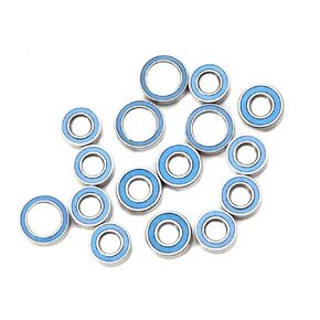 RC Car Upgrade Parts for Tamiya for TT02 for TT-02 TT02D TT-02D 1/10 16pcs Rubber Sealed Ball Bearing Kit RC Car Upgrades Parts Modified Accessories