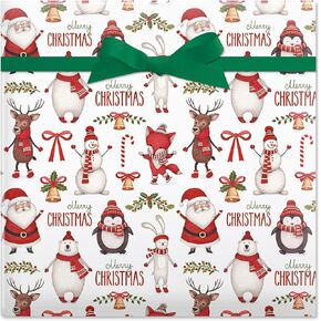 Current Christmas Woods Rolled Wrapping Paper - Premium Jumbo 23-Inch x 32-Foot Gift Wrap Roll, 61 Square Feet Total