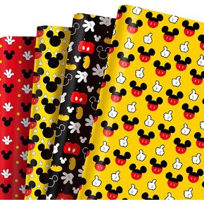 Xdousqin Cartoon Mouse Gift Wrapping Paper, 20 x 27 inches, 12 Sheets