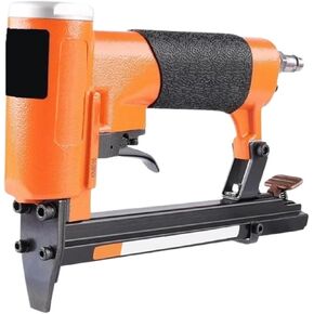 Oil-Free Pneumatic Staple Gun KN8016 21 Gauge Pneumatic Upholstery Stapler Pneumatic Fine Wire Stapler for Furniture Cabinets Woodworking