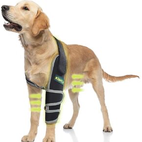 Dog Elbow Protector for Osteoarthritis Canine Elbow and Shoulder Support Dysplasia Elbow Calluses Pressure Sores Dog Front Leg Brace for Better Recovery with Reflective Both Legs XL