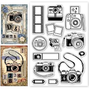CHGCRAFT TRAVEL CAMPAY CLEAR CLAME CAMERA SILICONE ATMESS SILICONE STAMPS شفافة لصنع بطاقات اليومية MATIN