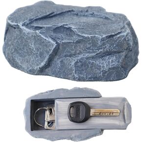 Hide a Spare Key Outdoor Waterproof Fake Rock Key Hider Safe Storage Lock Box For Outside Indoor Garden Ornament Decorative Faux Stone Large Size Design House Holder