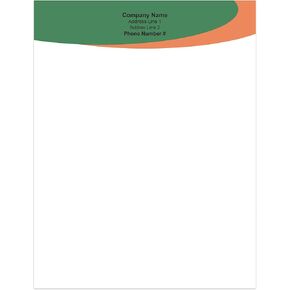 Premium Custom Printed Letterhead Stationery 100 Pack - 8.5" x 11" Standard Letter - Recycled, Smooth, Linen, Etc. - Made in the U.S.A. (Line Break)