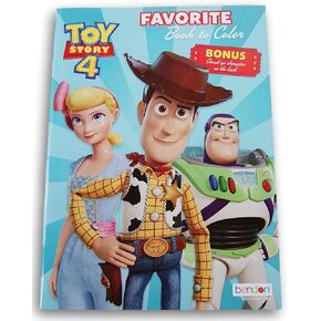 Coloring Books, Toy Story 4 Favorite Book to Color 32 Pages with Bonus StandUp Forky on The Back