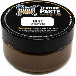 معجون الملمس ، طراز الأوساخ الطلاء لطلاء ألعاب الطاولة ومبنى ديوراما من قبل Minis الضخمة - 2oz جرة قابلة لإعادة الاستخدام