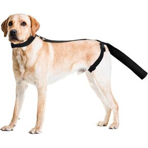 Ohcozzy Dog Tail Protector, Soft Tail Guard for Medium/Large Dogs, Adjustable Cover to Prevent Licking & Aid Wound Recovery(L,Black)