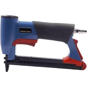 Oil-Free Pneumatic Staple Gun Pneumatic Construction Stapler Gun U-Type 6-16mm Fine Wire Nailer Gun for Upholstery Woodworking Furniture Sofa Tools(8016-420 Short Nose)