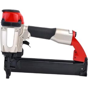 Oil-Free Pneumatic Staple Gun Pneumatic Stapler 16 Gauge 7/16 Inch Medium Crown Staples Pneumatic Nailer for Furniture Frames