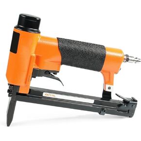 Oil-Free Pneumatic Staple Gun KN7116L 22 Gauge Pneumatic Upholstery Stapler Fine Wire Air Stapler Gun for Furniture Making Cabinets Car Seats