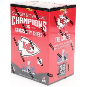 2024 Kansas City Chiefs Super Bowl LVIII 58 Champions Panini Limited Edition Trading Card Set (36 Cards)