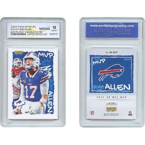 2024 Panini Josh Allen NFL MVP Card #AW-MVP Buffalo Bills - Graded GEM Mint 10