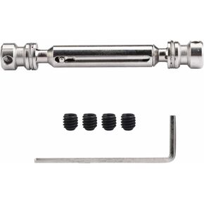 Qiilu for Wltoys 12428 Drive Shaft, T Power Metal Rear Middle Drive Shaft for FY-01/02/03/04/05 / Wltoys 12428/12423 RC Car
