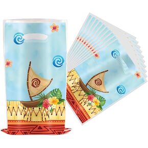 SHONHONG 30Pcs Luau Hawaiian Party Gift Bags,Cartoon Gift Bags Birthday Party Supplies