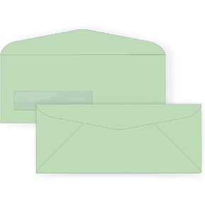 Limited Papers (TM) Regular Mailing And Business Envelopes, Left Hand Window, No. 10 (4.8 x 9.5 Inch), Gummed seal, 24 Pound, Variety of Colors And Quantities. (Gold, 500)