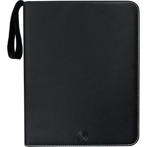 Card Binder Premium Quality, Sports Card Organizer 720 Capacity with Dividers, Zipper Clousure, Waterproof, Metal Clip & Pocket Sleeves, Compatible with Baseball, Football, Photocards