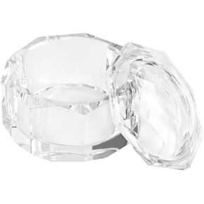 Jar of Crystal Jewelry with Lid, Crystal Wedding Candy Buffet Jar, Home Decoration Party Cotton Swab Storage, Office Birthday Gift (2lb)