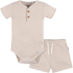 Gerber Unisex Baby Bodysuit and Short Set2-Piece Short Set in Kuwait