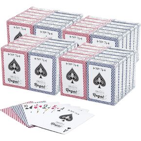 Regal Games Rockets - 24 Pack Bulk Playing Cards Set for Adults & Professionals - Poker Size Standard Decks for Blackjack, Poker, Canasta, Euchre - 310 GSM Linen Finish - Fun & Travel Playing Cards