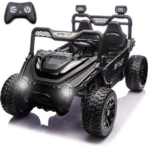 NewQida XXL 24V Ride On Toys for Big Kids UTV ، سيارة ركوب على مقاعد مع التحكم عن بعد ، تعليق صدمة 4WD 4-WHEELER ، حتى 5 ميل في الساعة ، إطارات مطاطية EVA ، بلوتوث ، موسيقى ، مقعد واسع ، وردي in Kuwait