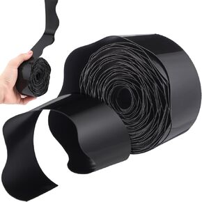 Fuutreo 36 ft Magnetic Bulletin Board Border Black Vintage Classroom Back to School Decorations Reusable Rolled Bulletin Board Magnetic Border Trim for Whiteboard Chalkboard Decor(Solid Color,Black)