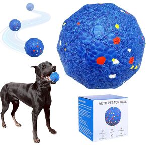 Interactive Dog Toys Dog Balls Activated Automatic Rolling Ball for Puppy Small Medium Dogs Smart Jumping Automatic Moving Bouncing and Rotating Ball Vibrating Keep Them Busy