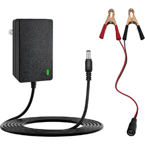 12V Battery Charger for Kids Ride On Toys, Electric Cars, ATVs, Motorcycles, Power Wheels, and More Universal Charger for 12V Battery Powered Vehicles, Remote Control Ride Ons, and Small Electric Toys