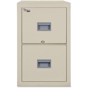 FireKing Patriot 2P1825-CPA Insulated UL Class 350 one-Hour Fire Rated Vertical Filing Cabinet with 2 Drawers, Deep Letter or Legal Size, 25-1/16" Length x 17-3/4" Width x 27-3/4" Height, Parchment