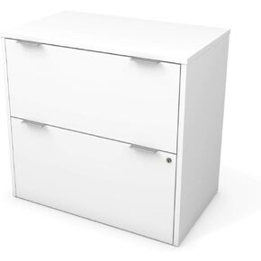 Bestar i3 Plus 31W Lateral File Cabinet in White