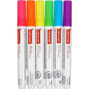 قلم الطلاء الخطي الفلوريسنت الذي وضعه Craft Smart® 6CT