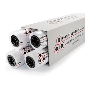 Plotter Paper Direct (24lb, Coated | 4 Rolls, 2" Core | 36 In x 150 Ft) for CAD Printing on Wide Format Ink Jet Printers